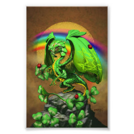Luck Clover Dragon 4x6 Afdrukken Foto Afdruk