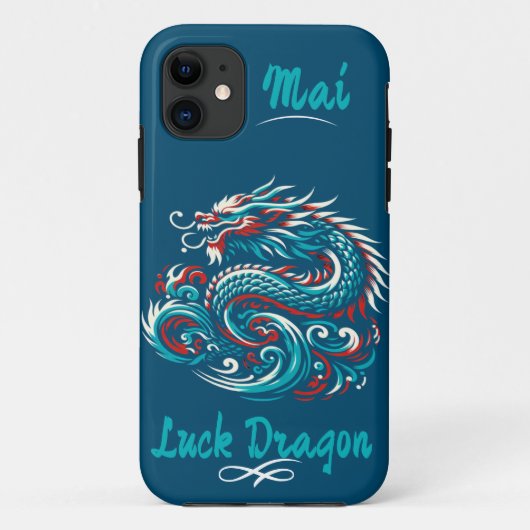 Luck Dragon Aanpasbaar Case-Mate iPhone Case (Achterkant)