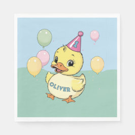 Luck Duck Verjaardagsfeestje Duckie Papieren beker Servet