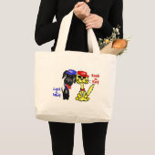 Luck E. Dawg en Kooli O. Kat - Bag Grote Tote Bag (Voorkant (product))