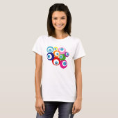LUCK EYES GOOD LUCK EVIL EYES RAINBOW T-SHIRT (Voorkant volledig)