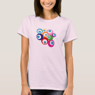 LUCK EYES GOOD LUCK EVIL EYES RAINBOW T-SHIRT