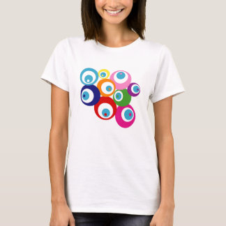 LUCK EYES GOOD LUCK EVIL EYES RAINBOW T-SHIRT
