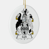 Luck Family Crest Keramisch Ornament (Rechts)