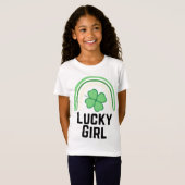 Luck Girl T-shirt voor kinderen (Voorkant volledig)