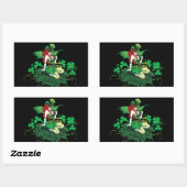 Luck Irish Fairy Green Rechthoekige Sticker (Vel)