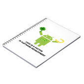 Luck is een factor in software development Bugdroi Notitieboek (Linkerzijde)