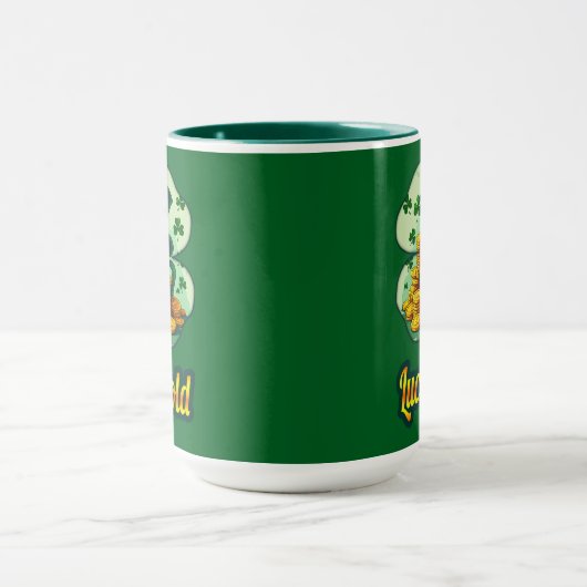 Luck Is Gold St Patrick’s Day - caneca Mok (Midden)
