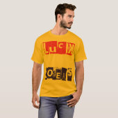 Luck is voor Losers Funny Quote Typografie T-shirt (Voorkant volledig)