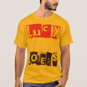 Luck is voor Losers Funny Quote Typografie T-shirt (Voorkant)