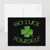 Luck je zelf grappig St. Patrick's Day Briefkaart (Voorkant / Achterkant)
