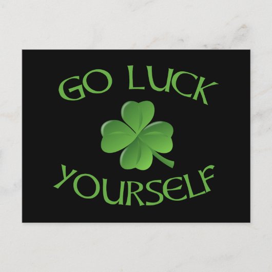Luck je zelf grappig St. Patrick's Day Briefkaart (Voorkant)