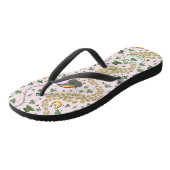 Luck & Joy Shamrock St. Patrick's Day Flip Flops (Schuin)