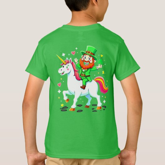 Luck & Magic: het T-shirt van de Leprechaun's Unic (Achterkant)