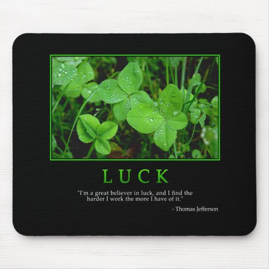 Luck Mousepad Muismat (Voorkant)