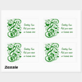 Luck Notes_ Rechthoekige Sticker (Vel)