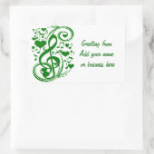 Luck Notes_ Rechthoekige Sticker (Tas)