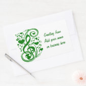 Luck Notes_ Rechthoekige Sticker (Envelop)