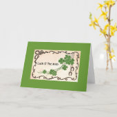 Luck O' The Irish Kaart (Gele Bloem)