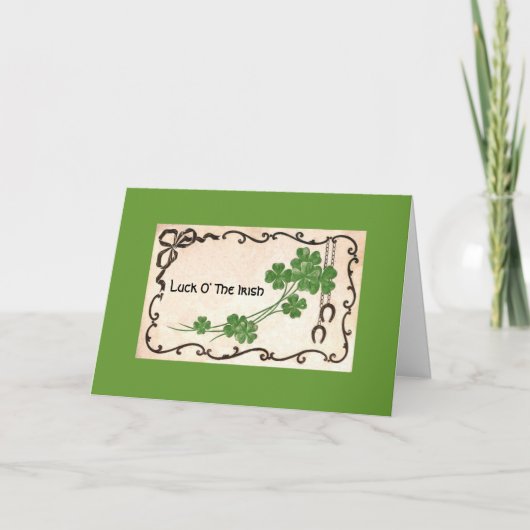 Luck O' The Irish Kaart (Voorkant)