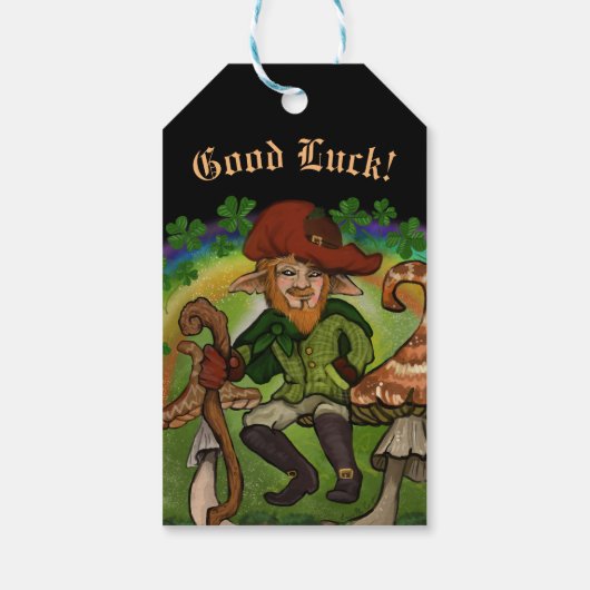 Luck o' the Irish Leprachaun Gift Labels Cadeaulabel (Achterkant)