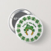 Luck O' The Irish Ronde Button 5,7 Cm (Voorkant /achterkant)