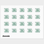 Luck o the irish ronde sticker (Vel)