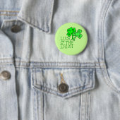Luck O' The Irish Shamrock Button (In situ)