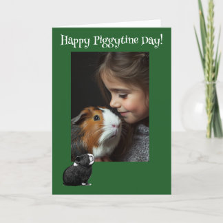 Luck o' the Piggies Guinee Pig St. Patrick's Day Feestdagen Kaart