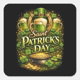 Luck of the Emerald Isle Vierkante Sticker