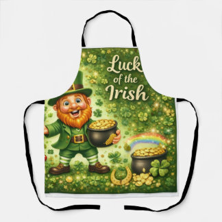 Luck of the Irish All Print Apron Schort