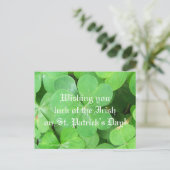 Luck of the Irish Briefkaart (Staand voorkant)