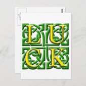 Luck of the Irish Briefkaart (Voorkant / Achterkant)