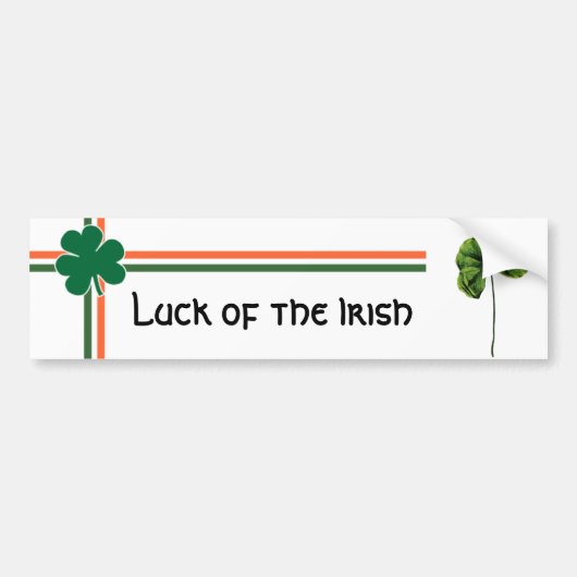 Luck of the Irish Bumpersticker (Voorkant)
