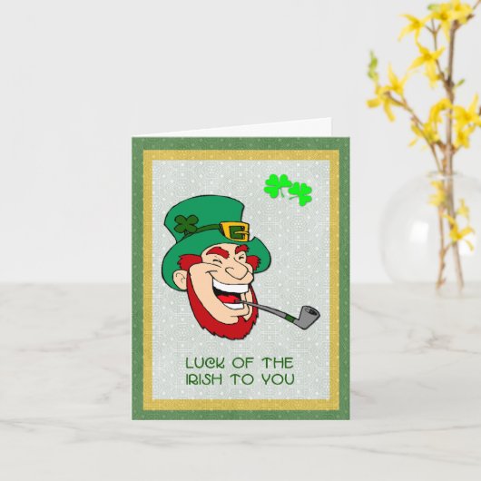 Luck of the Irish card Kaart (Gele Bloem)