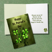 Luck of the Irish Clovers Happy St Patrick's Day Feestdagen Kaart