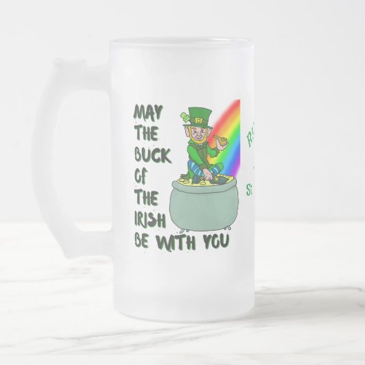 Luck of the Irish custom St Patrick's Beer Mok (Links)