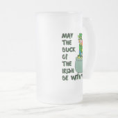 Luck of the Irish custom St Patrick's Beer Mok (Voorkant rechts)