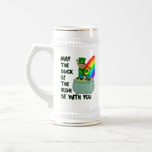 Luck of the Irish custom St Patrick's Beer Mok (Links)