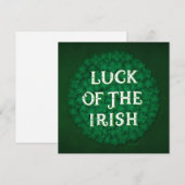 Luck of the Irish Flat Kaart (5,25x5,25) (Voorkant / Achterkant)