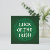Luck of the Irish Flat Kaart (5,25x5,25) (Staand voorkant)