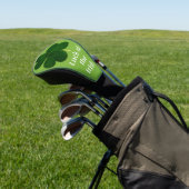 Luck of the Irish Green Clover Golfheadcover (Insitu)