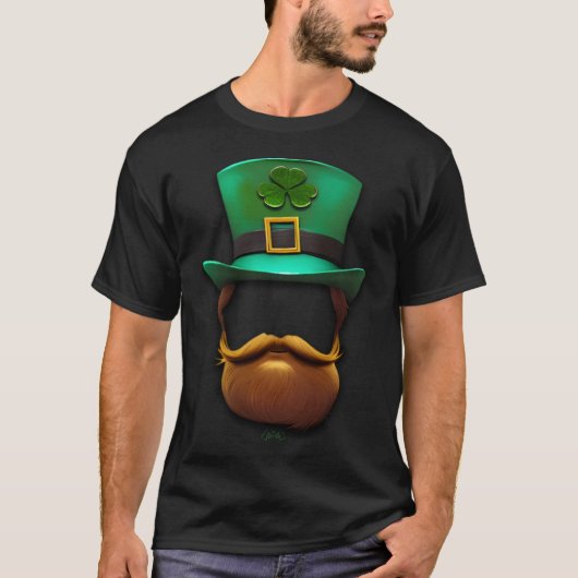 Luck Of The Irish Hat & Beard T-shirt (Voorkant)