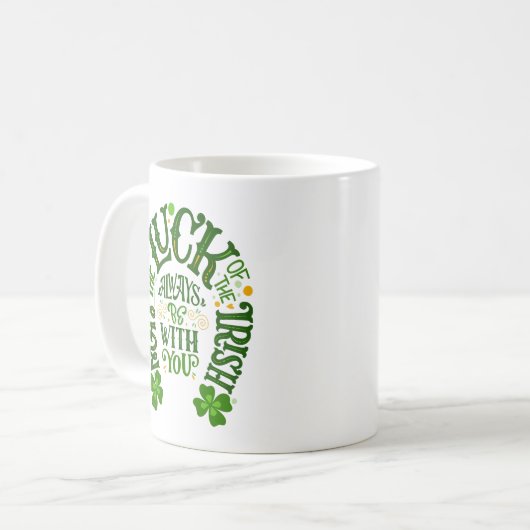 Luck of the Irish Hoefijzer Koffiemok (Voorkant links)