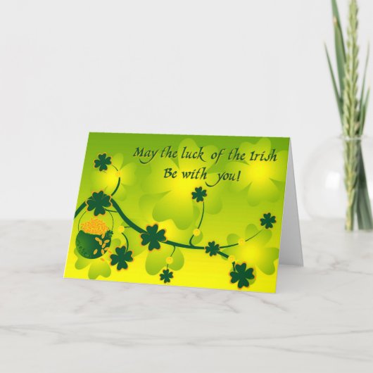 Luck of the Irish Kaart (Voorkant)