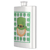 Luck of the Irish Leprechaun and shamrock Flacon (Links)