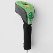 Luck of the Irish Leprechaun and shamrock Golfheadcover (Schuin)