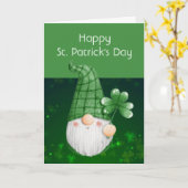 Luck of The Irish Leprechaun Fun St. Patrick's Day Kaart (Gele Bloem)