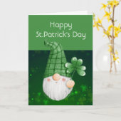 Luck of The Irish Leprechaun Fun St. Patrick's Day Kaart (Gele Bloem)