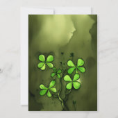 Luck of the Irish Leprechaun Gnomes Birthday Kaart (Achterkant)